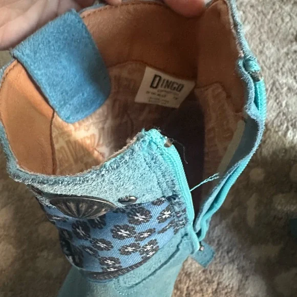 Blue Embellished Dingo bandita Western Boots 7 - Picture 11 of 11